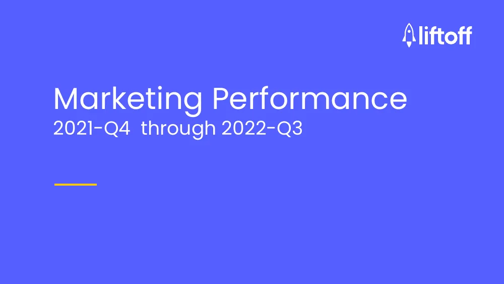 Liftoff Marketing Performance deck cover