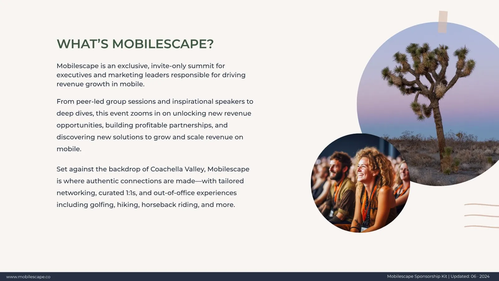 "What's Mobilescape?" concept slide