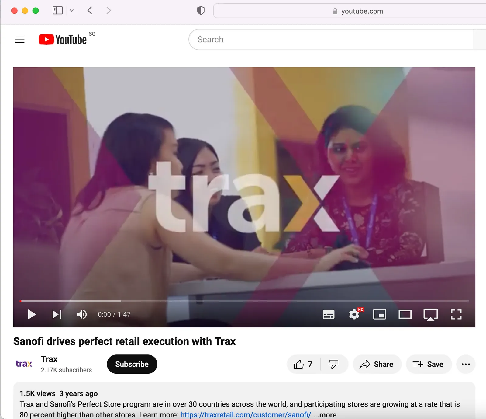 Sanofi customer testimonial video thumbnail